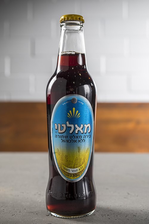בקבוק זכוכית בירה שחורה
