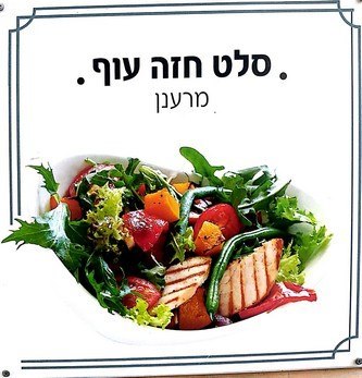 סלט רצועות חזה עוף מוקפצות